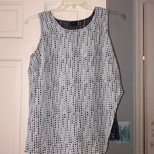 black and white tank top
